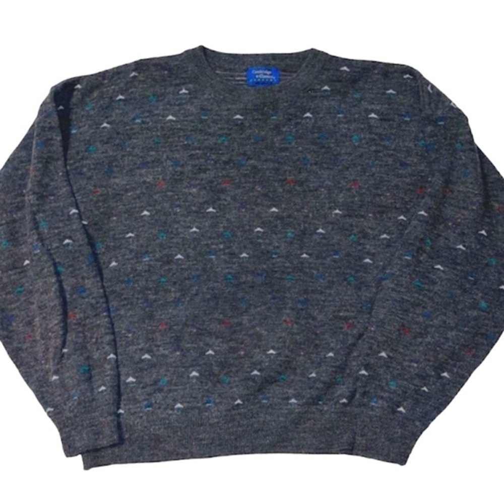 Vintage 90s Cambridge Classics Mervyns Acrylic Wool Blend Knit Pullover Sweater